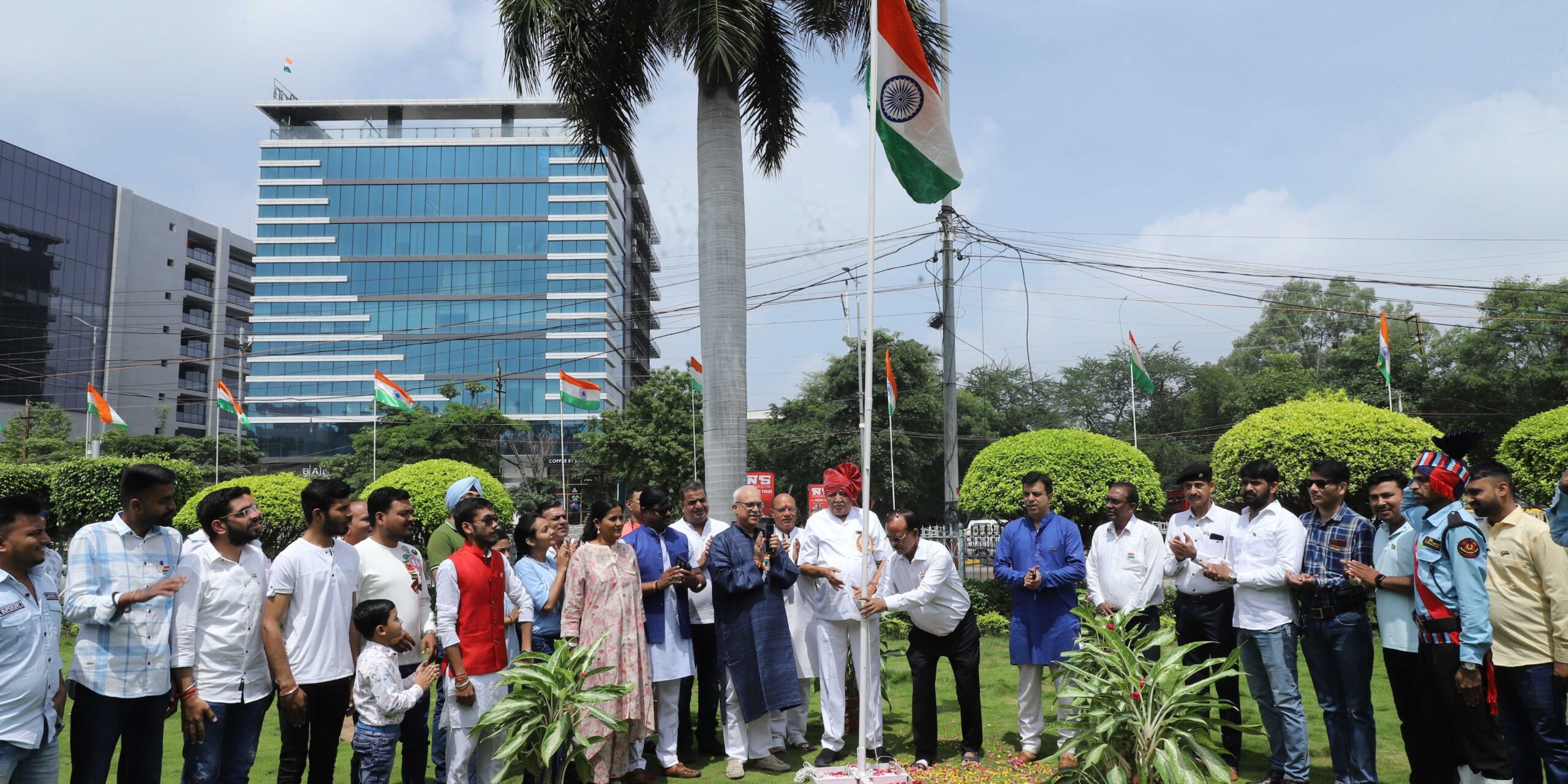 Indian Flag at patel motors