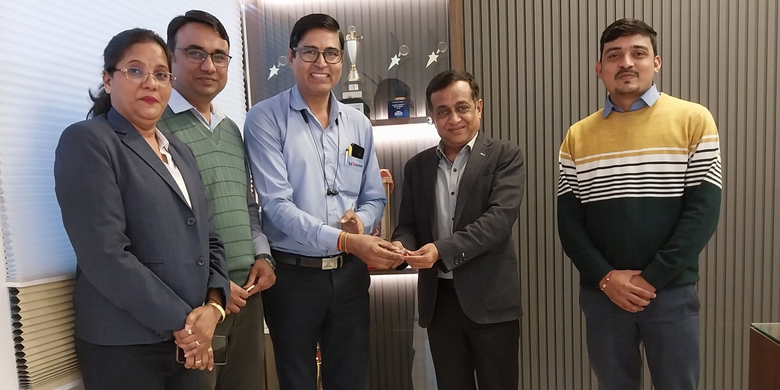 Service awards at patel motors