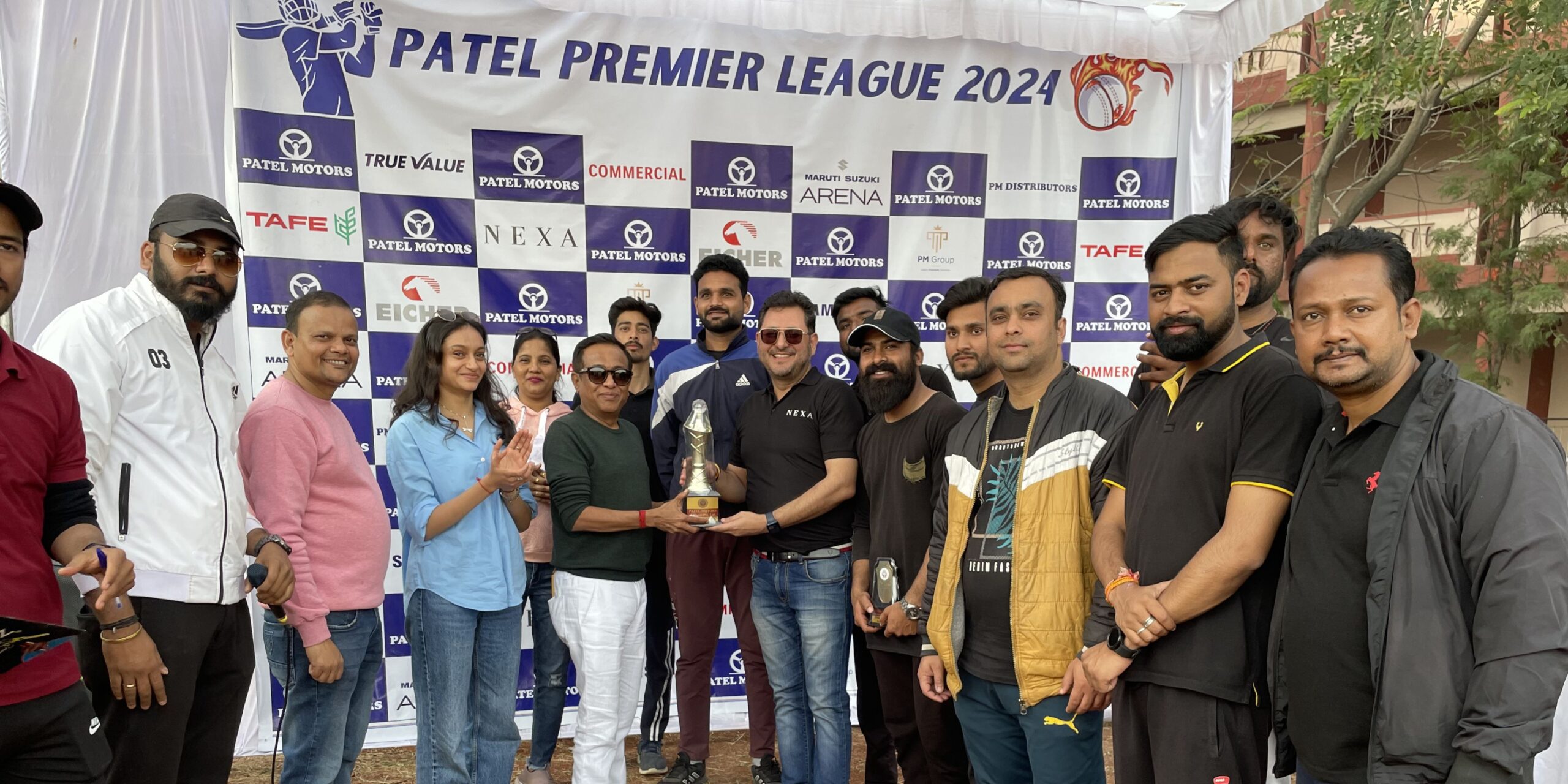 cricket event at patel motors
