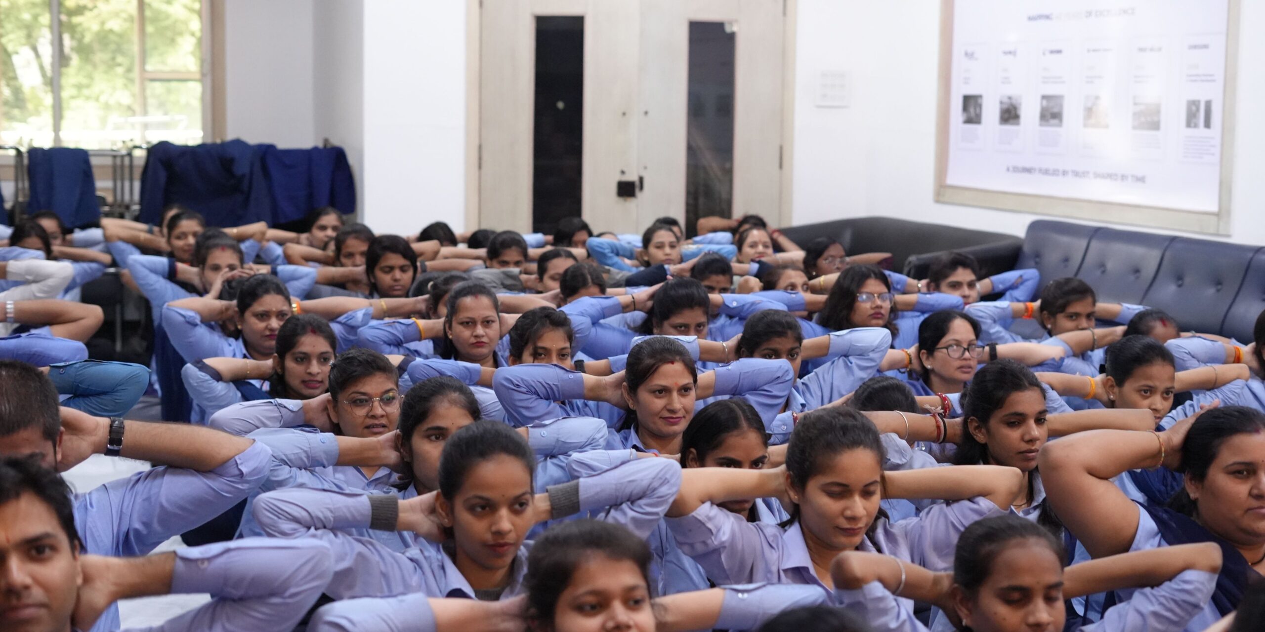 yoga day at patel motors